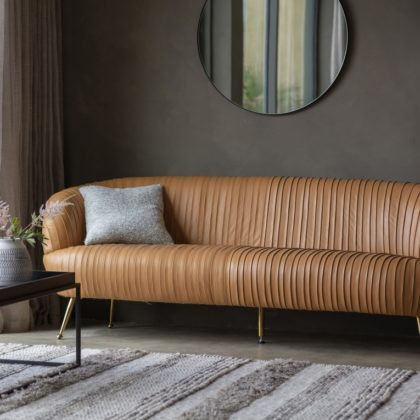 Valenza sofa gold velvet hotsell